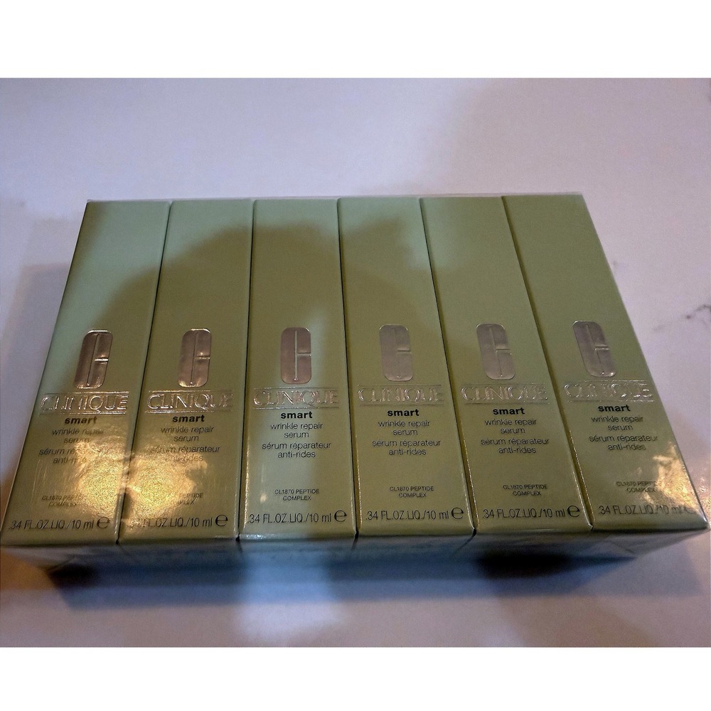 6 x Clinique Smart Wrinkle Repair Serum Reseller Bundle 0.34oz Ret $28 ea = $168